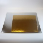 Set de 3 bases oro/plata 20,3x20,3 cm